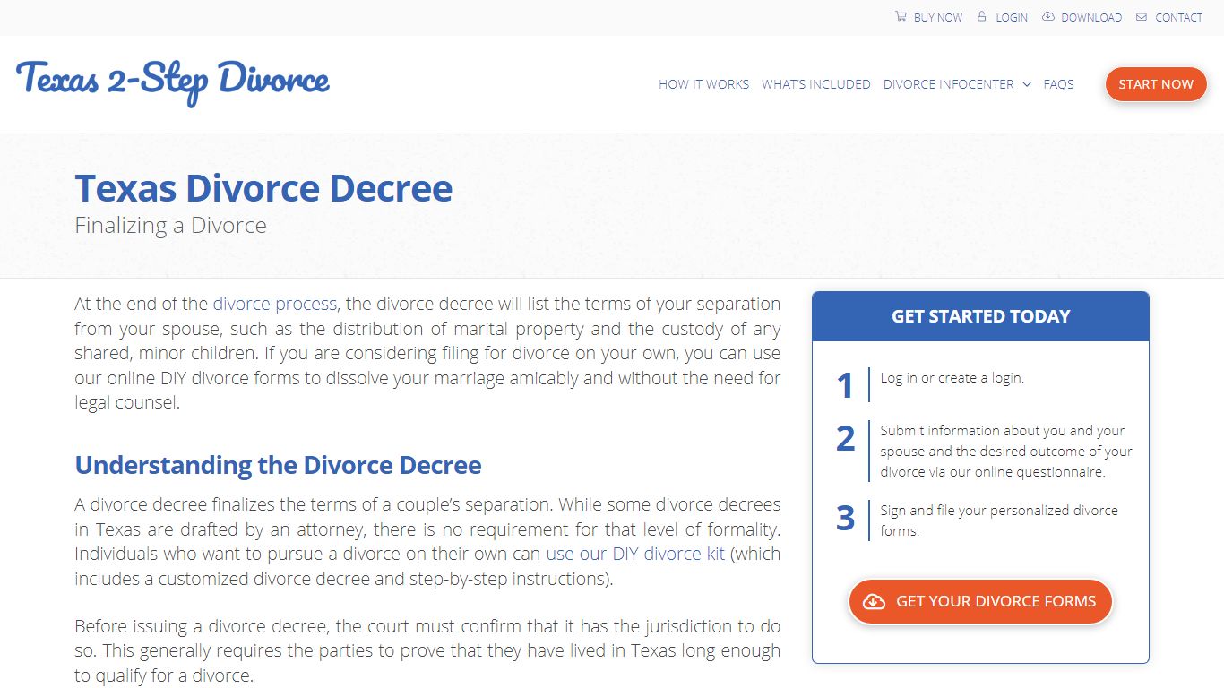 Texas Divorce Decree | Finalizing a Marriage Dissolution